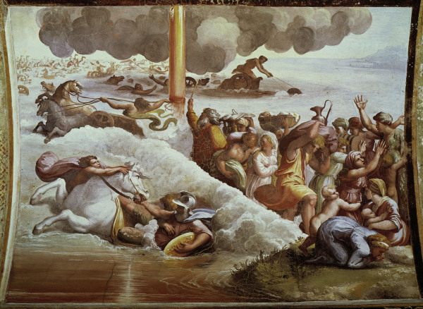 Raphael / Israelites and the Red Sea from (Raffael) Raffaello Santi