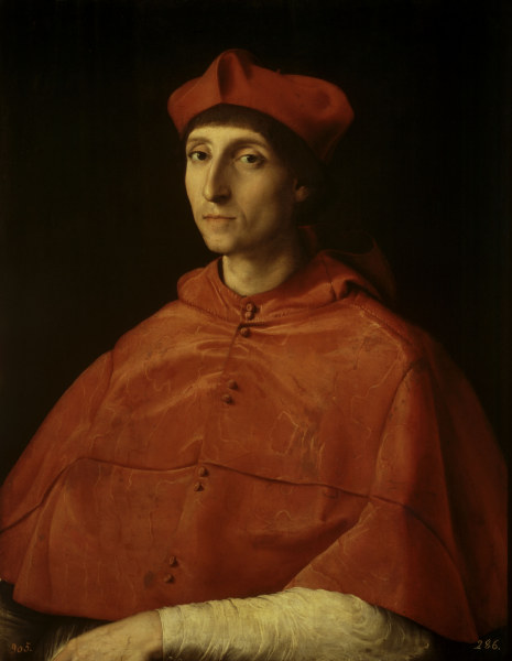 Raphael / Portrait o.a Cardinal / c.1510 from (Raffael) Raffaello Santi