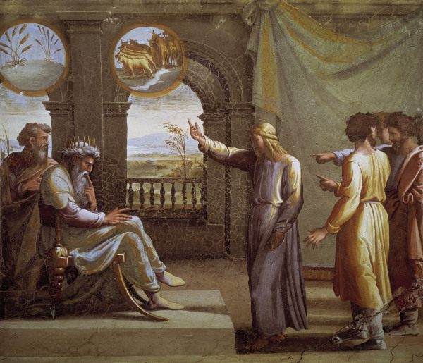 Raphael/Joseph a.Pharaoh s dreams/c.1515 from (Raffael) Raffaello Santi