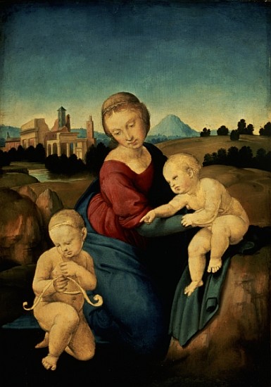 The Esterhazy Madonna, c.1507-08 (tempera & oil on poplar panel) from (Raffael) Raffaello Santi
