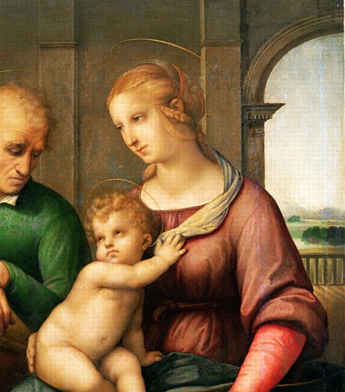 The Holy Family, 1506 (detail of 47576) from (Raffael) Raffaello Santi