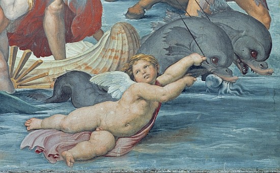 The Triumph of Galatea, 1512-14 (detail of 56473) from (Raffael) Raffaello Santi