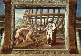 Raphael /The building of the Ark /c.1515