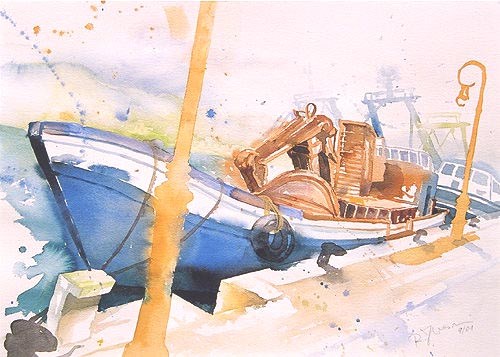 Blaues Boot, Hafen Andratx from Ralf Kresin