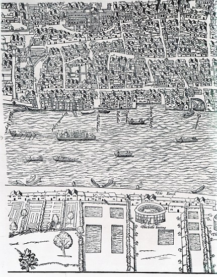 Plan of London, c.1560-70 from Ralph Agas