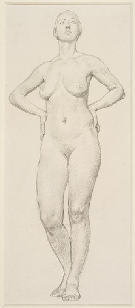 A Study of a Female (pencil on paper)