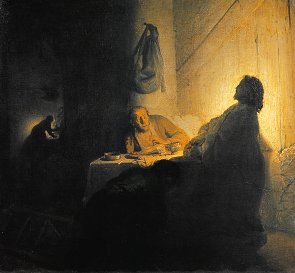 Der auferstandene Christus bei Emmaus from Rembrandt van Rijn