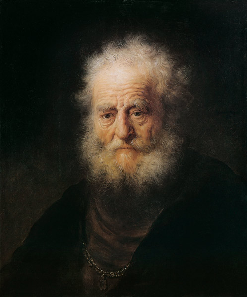 Studienkopf eines Alten from Rembrandt van Rijn