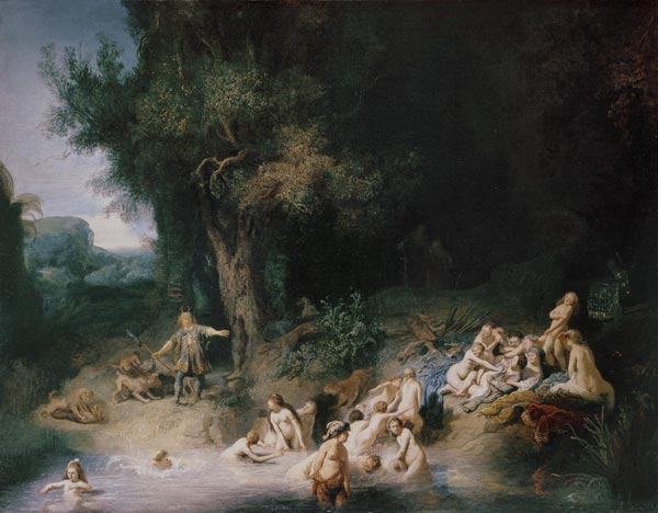 Diana im Bade mit Aktaeon und Kallisto. from Rembrandt van Rijn