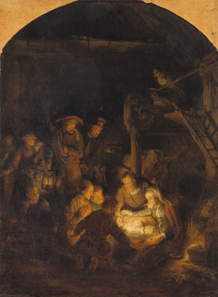 Rembrandt, Anbetung der Hirten from Rembrandt van Rijn