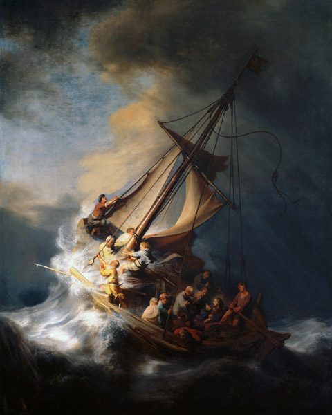 Christus im Sturm auf dem See Genezareth from Rembrandt van Rijn