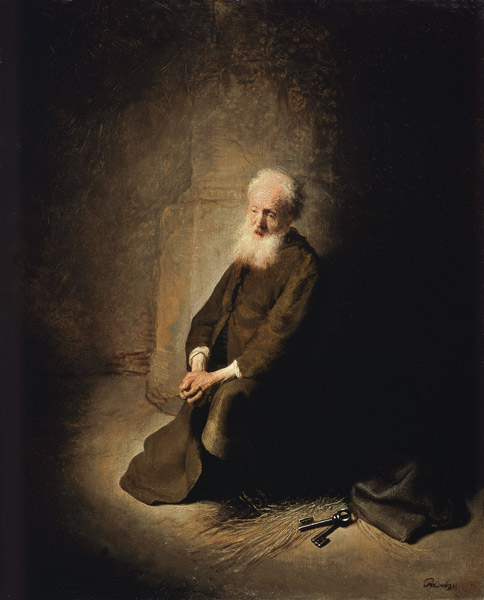 Der hl. Petrus im Gefängnis. from Rembrandt van Rijn