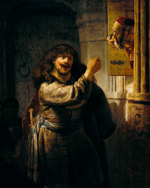 Samson threatened his father-in-law from Rembrandt van Rijn