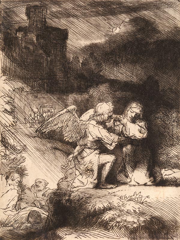 The Agony in the Garden from Rembrandt van Rijn