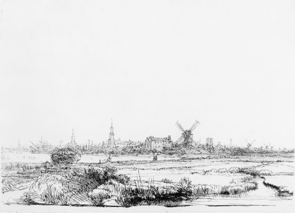 View of Amsterdam, c.1640 from Rembrandt van Rijn