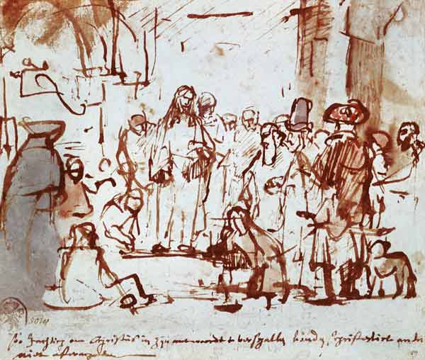 Christus und die Ehebrecherin from Rembrandt van Rijn