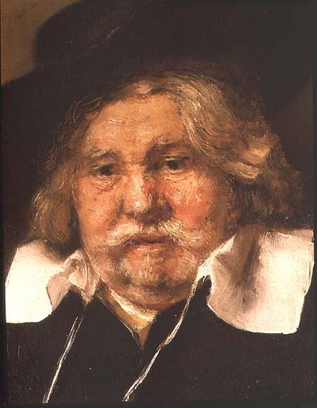 Detail of a Portrait of an old man from Rembrandt van Rijn