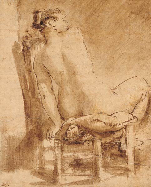 Weiblicher Rückenakt. from Rembrandt van Rijn