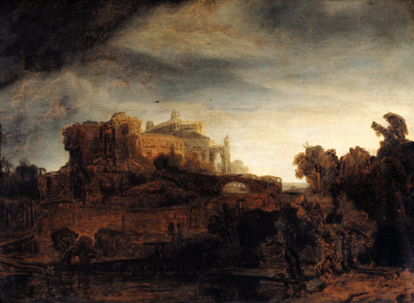 Landscape with a Chateau from Rembrandt van Rijn