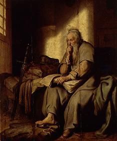 Paulus im Gefängnis. from Rembrandt van Rijn