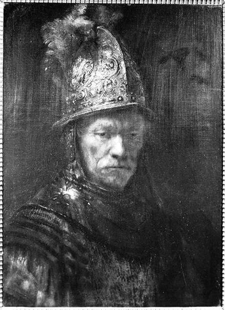 Portrait of a Man with a Golden Helmet from Rembrandt van Rijn