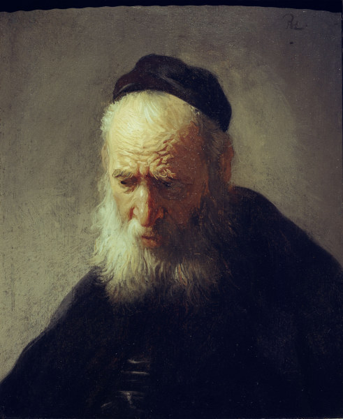 Rembrandt / Head of an old man from Rembrandt van Rijn
