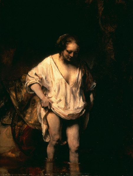 Rembrandt, Badendes M{dchen from Rembrandt van Rijn