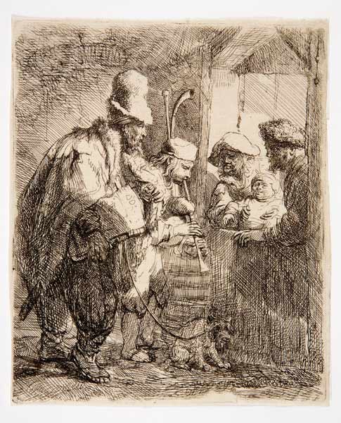 Die fahrenden Musikanten from Rembrandt van Rijn