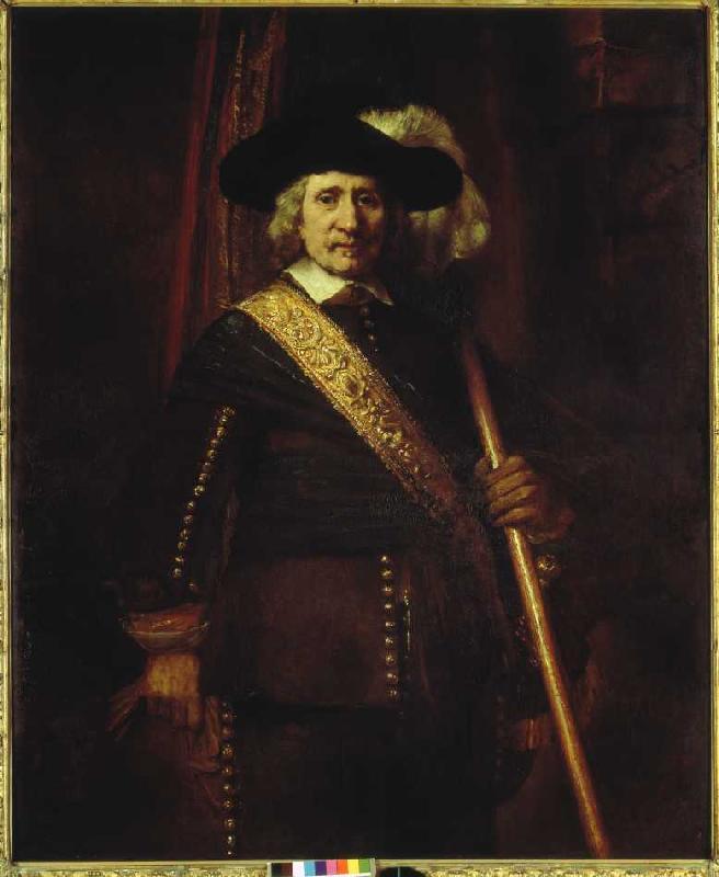 Der Standartenträger Floris Soop. from Rembrandt van Rijn