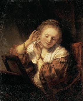 Rembrandt, Frau mit Ohrringen