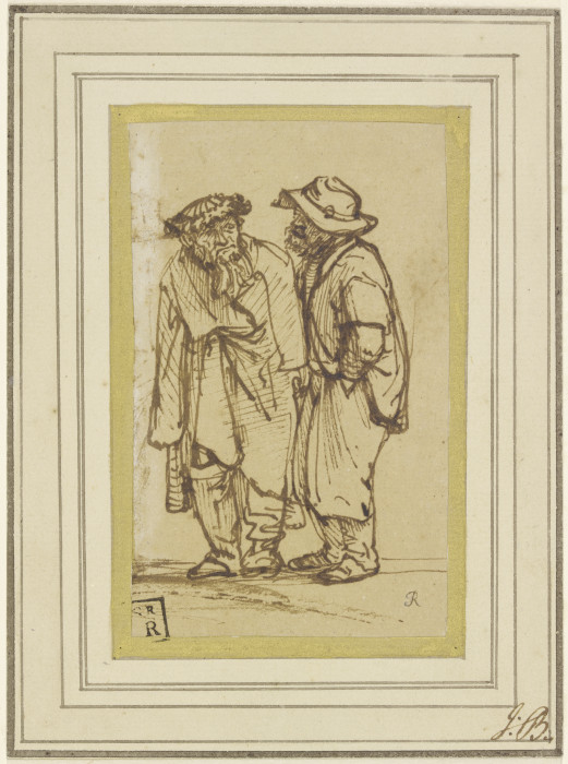 Zwei Männer im Gespräch from Rembrandt van Rijn