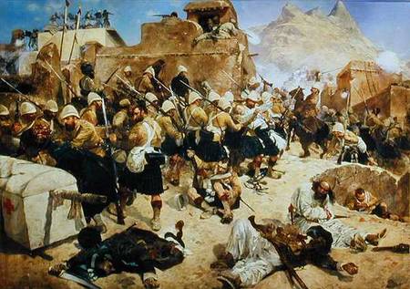 Candahar: The 92nd Highlanders and the 2nd Gurkhas Storming Gaudi Mullah Sahibdad from Richard Caton Woodville