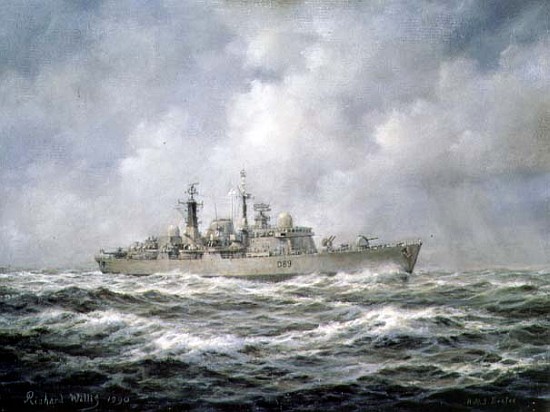 H.M.S. Exeter, Type 42 (Batch 2) Destroyer, 1990  from Richard  Willis