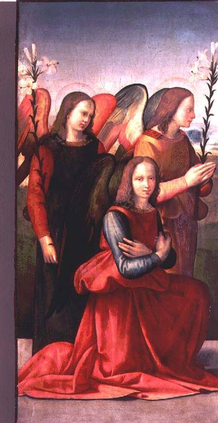 Three angels (panel) (pair of 80359) from Ridolfo Ghirlandaio