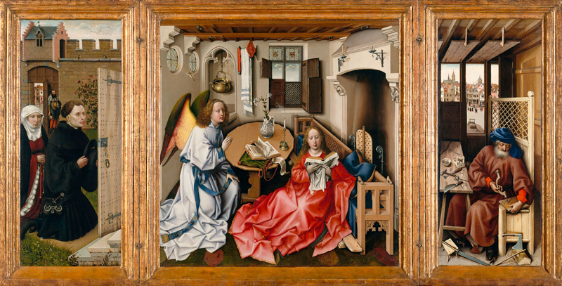 The Annunciation (Mérode Altarpiece) from Robert Campin