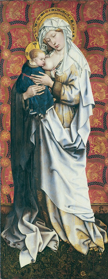 The Flémalle Panels: Virgin suckling the Child from Robert Campin