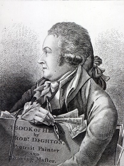 Self Portrait, frontispiece to his ''Book of Heads'' from Robert Dighton