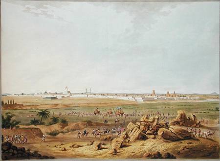 East View of Seringapatam on 15th May 1791, illustration from 'Twelve Views of Mysore, the Country o from Robert H. Colebrooke