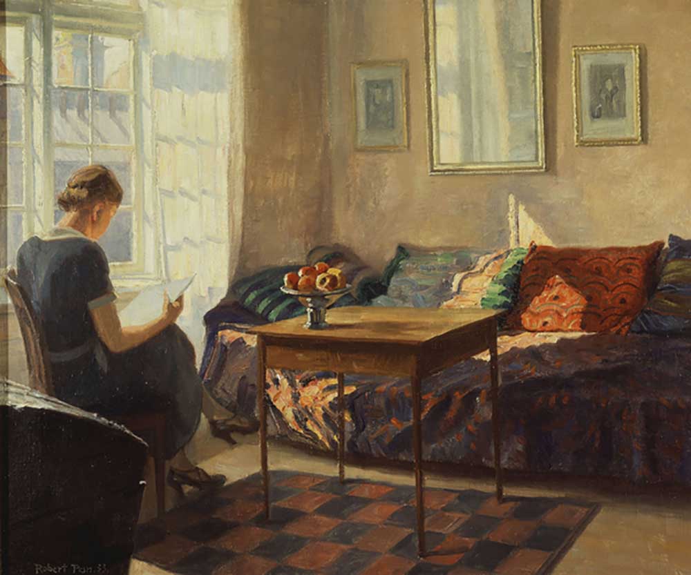 Eine Frau liest am Fenster, 1933 from Robert Panitzsch