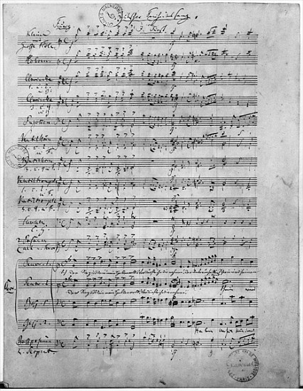 Ms.316, Three Lieder, Opus 65, Number 3, for male choir from Robert Schumann