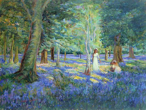 Bluebell Wood, 1908  from Robert  Tyndall