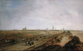 Landscape with a view of Ostend