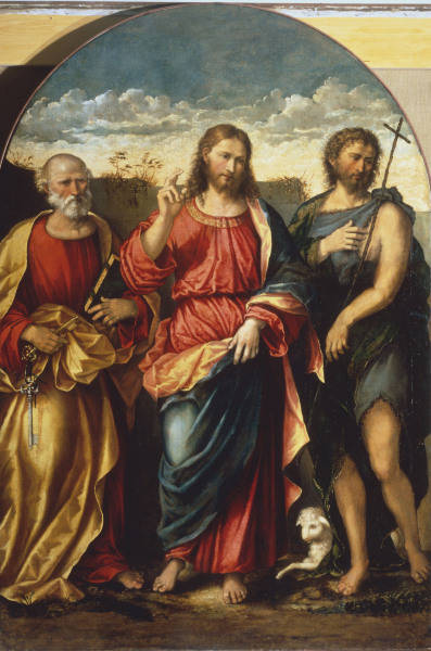 R.Marconi, Christus, Johannes d.T.u.Petr from Rocco Marconi