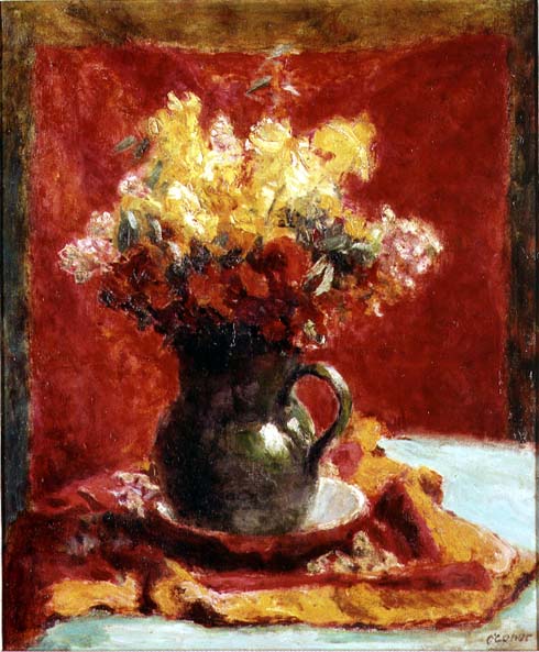 Green Jug with Flowers (oil on canvas)  from Roderic O'Conor