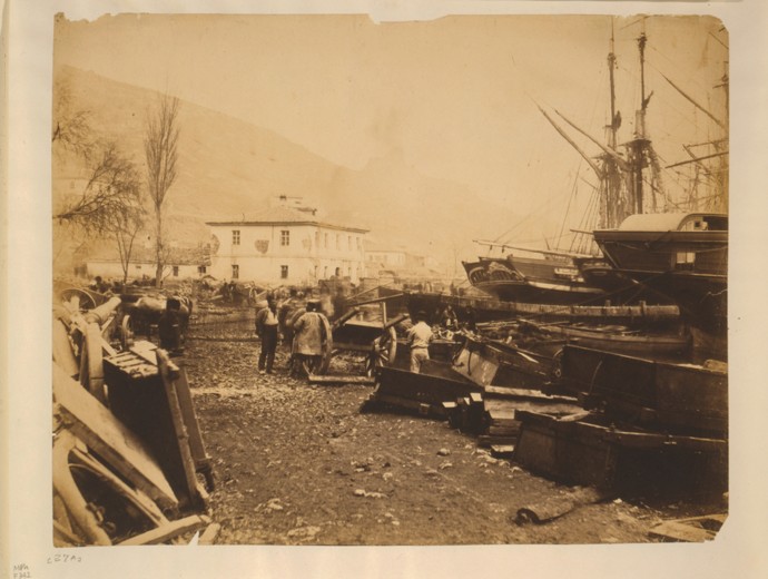 The Ordnance Wharf, Balaklava from Roger Fenton