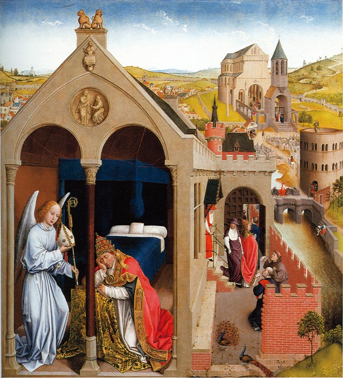Dream of Pope Sergius from Rogier van der Weyden