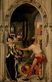 Johannes-Altar, rechte Tafel: Die Enthauptung des Täufers. from Rogier van der Weyden