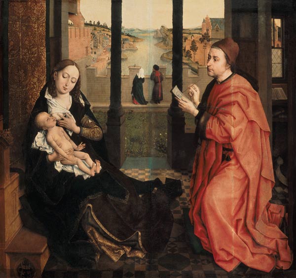 Maria wird vom heiligen Lukas gemalt from Rogier van der Weyden