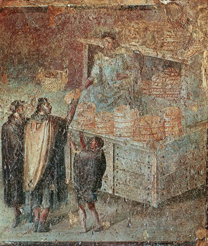 The Baker's Shop, from the 'Casa del Panettiere' (House of the Baker) in Pompeii from Roman