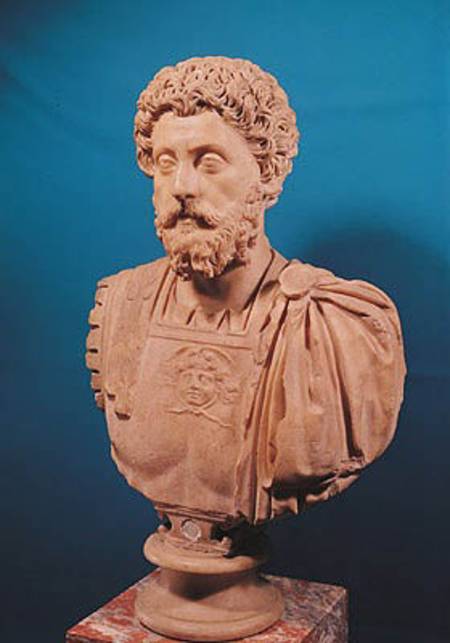Bust of Marcus Aurelius (121-180) from Roman